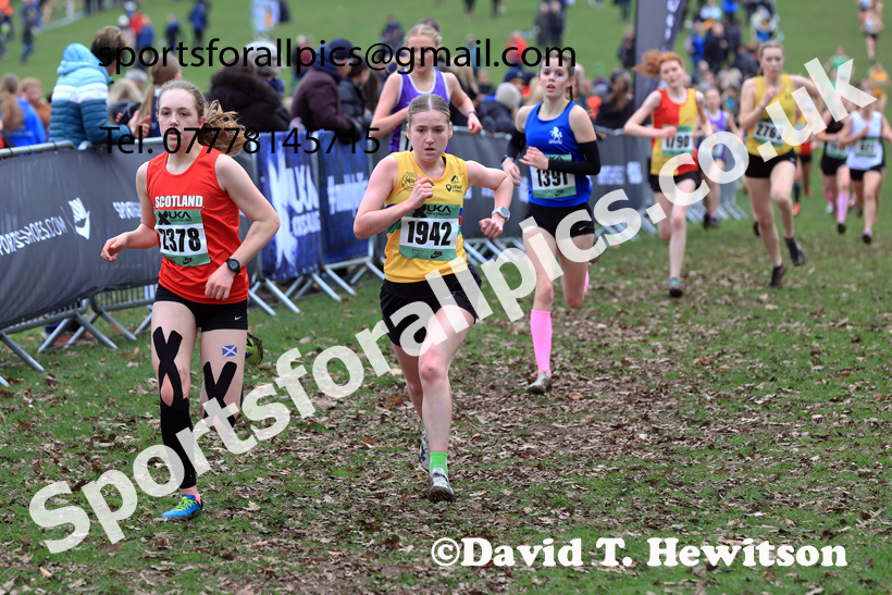 Womens Under-17s 2026 UK CAU Inter Counties Cross Country, Wollaton Park, Nottingham. Photo: David T. Hewitson/Sports for All Pics